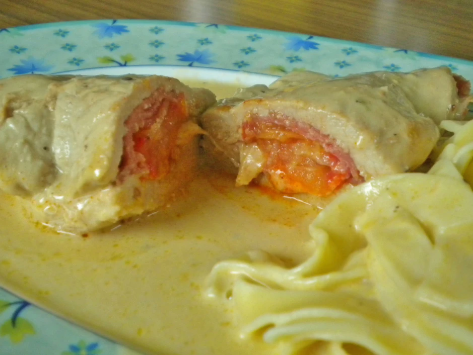 Schnitzel in Senfso&szlig;e