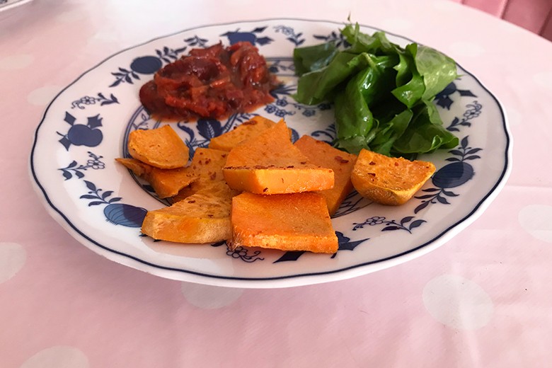 Süßkartoffeln aus dem Backofen