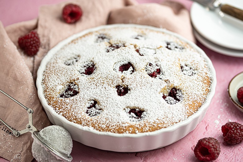 Himbeerclafoutis vegan