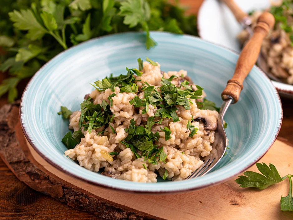 Risotto mit Steinpilzen