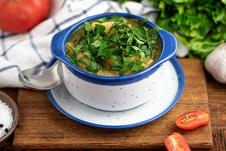 Einfache Gemüsesuppe