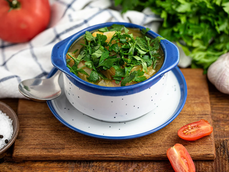 Einfache Gemüsesuppe