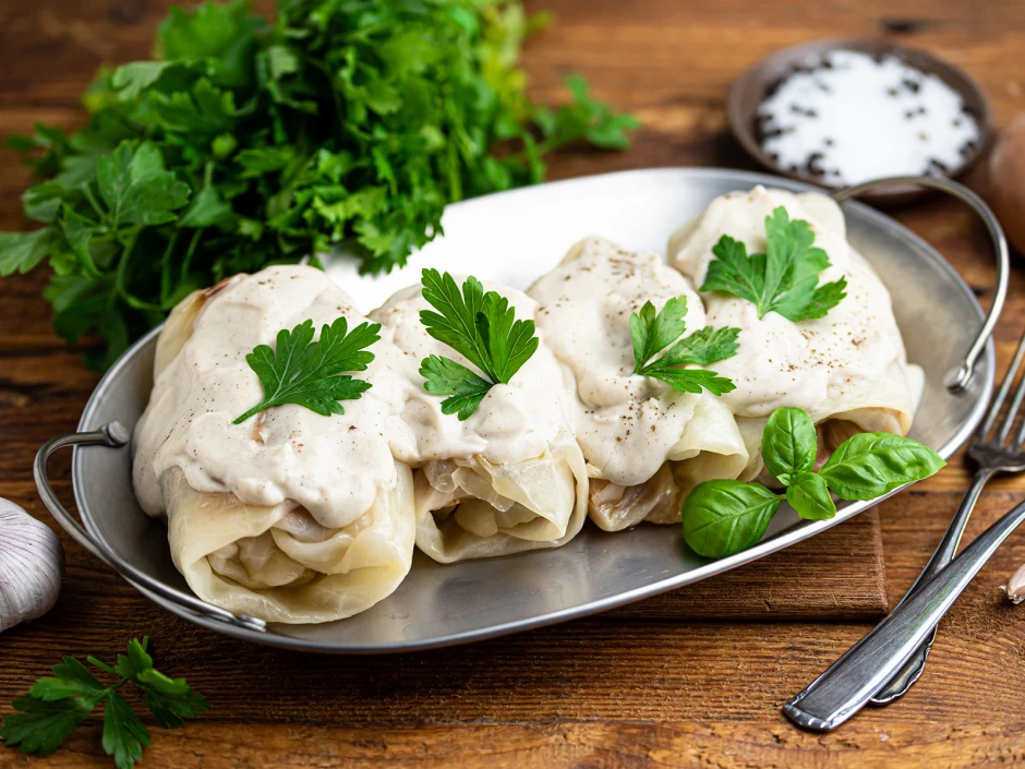 Vegane Krautrouladen
