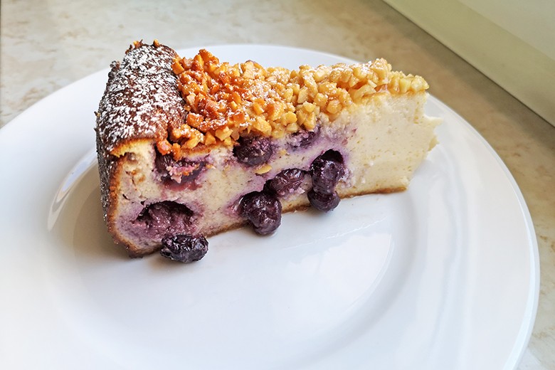Heidelbeer-Topfen-Kuchen