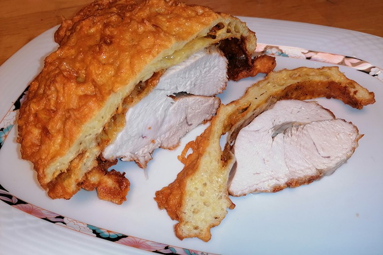 Putenbrust im Kartoffelmantel
