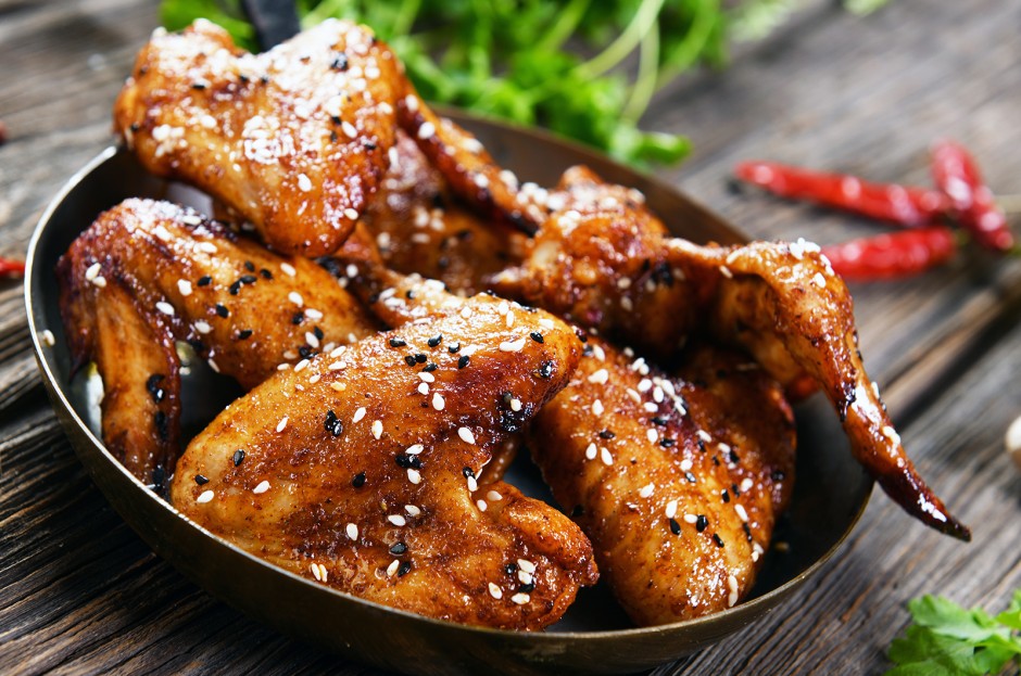 Chicken Wings mit Sesam