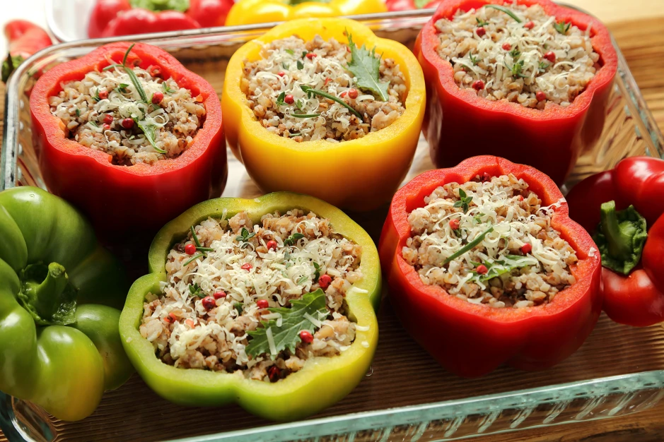 Gef&uuml;llte Paprika mit Amaranth