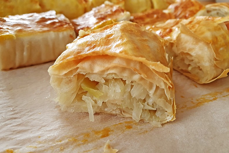 Veganer Krautstrudel