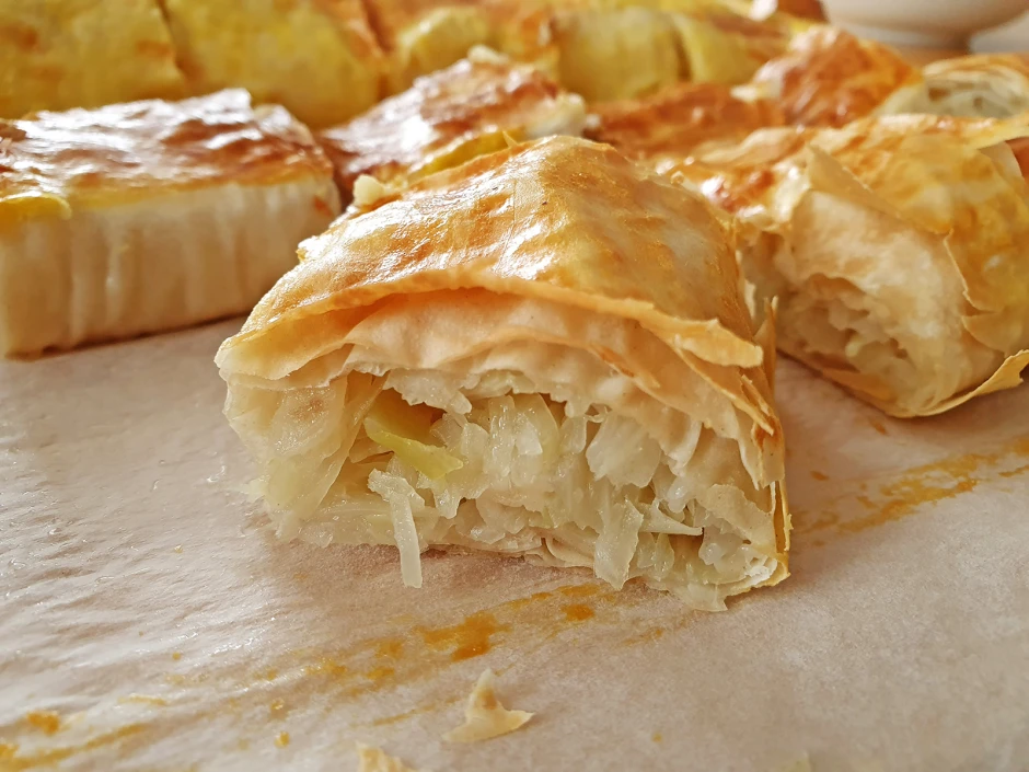 Veganer Krautstrudel