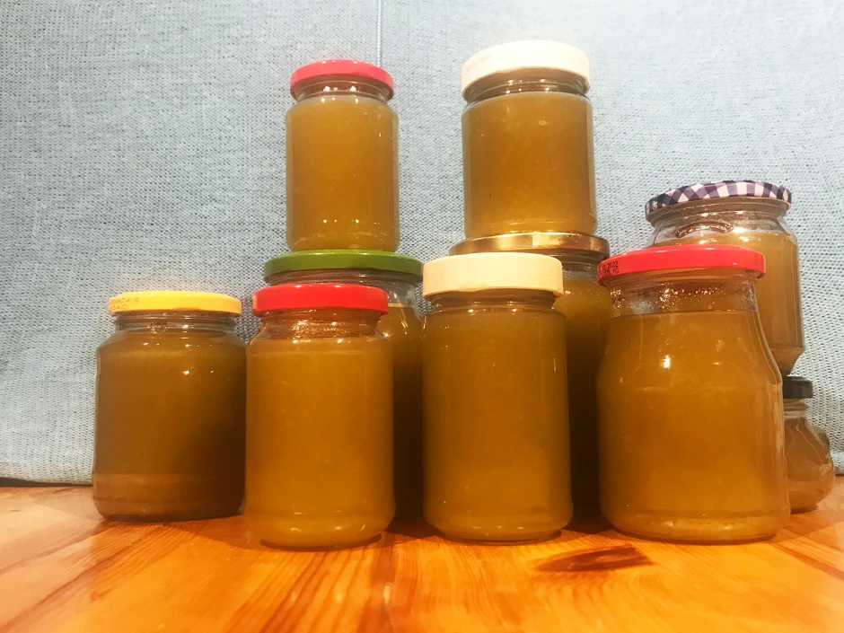 Marmelade aus wei&szlig;en Trauben