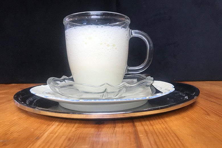 Cremige Vanillemilch