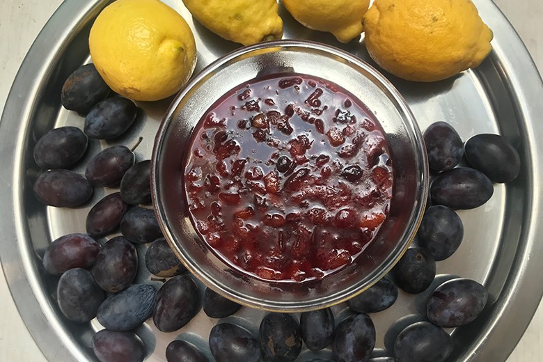 Zitronen-Zwetschken-Marmelade