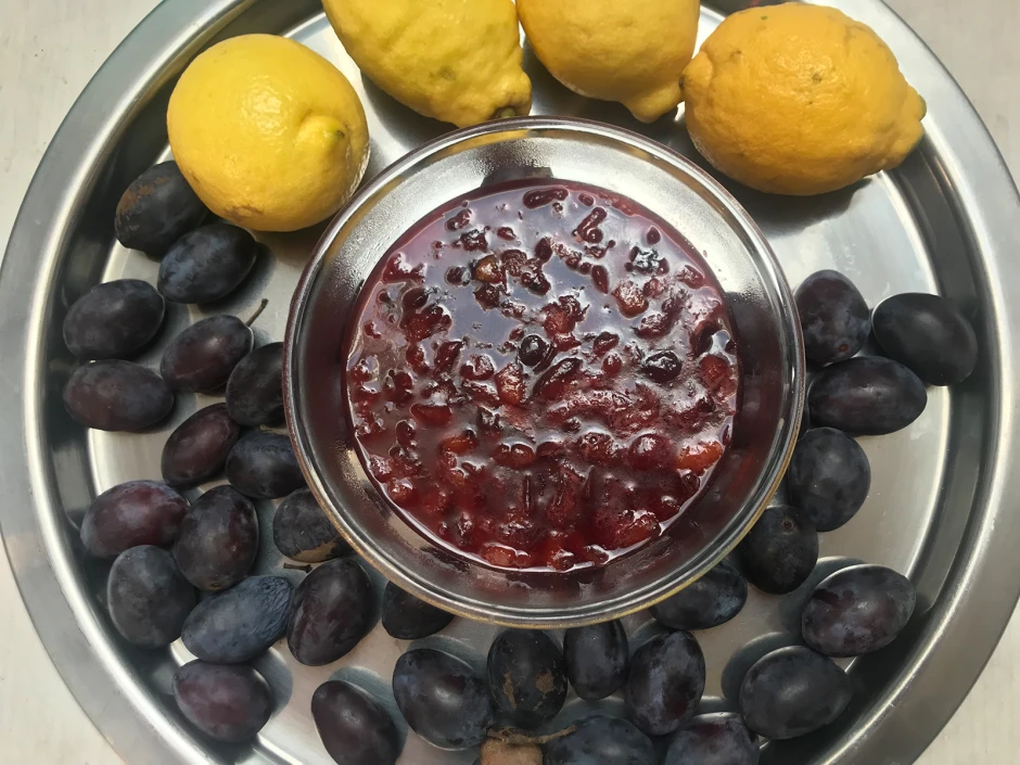 Zitronen-Zwetschken-Marmelade