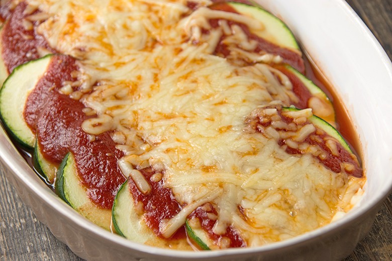 Überbackene Zucchini