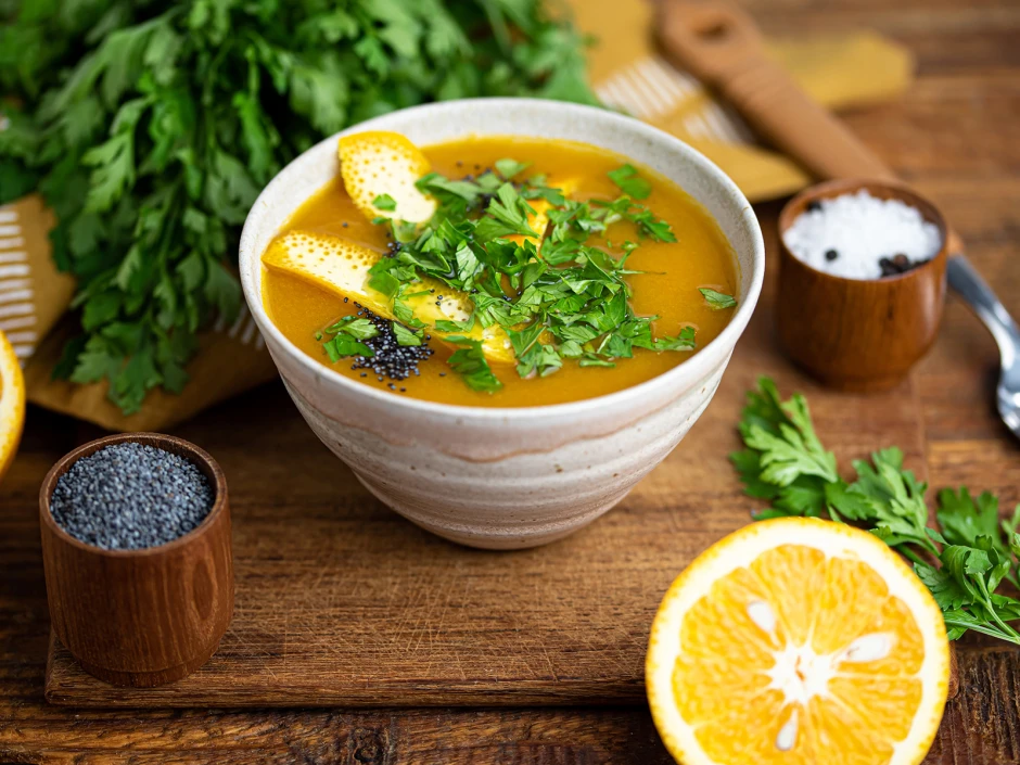 S&uuml;&szlig;kartoffel-Karotten-Suppe