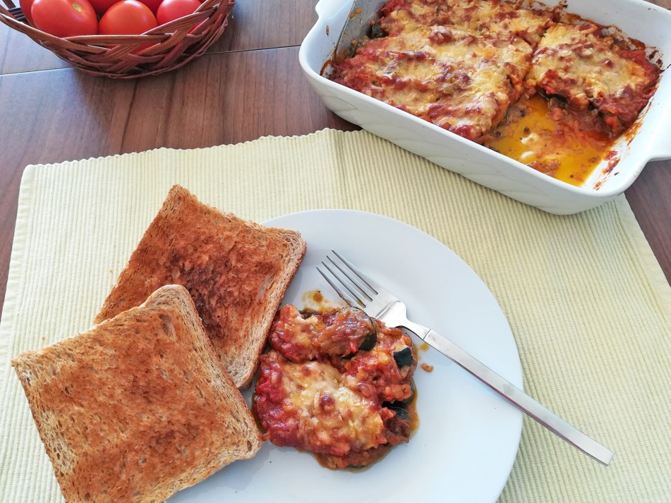 Überbackene Zucchini