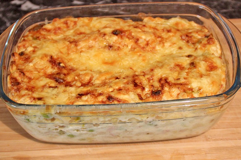 Spätzleauflauf überbacken