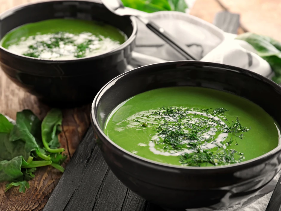 Cremige Spinatsuppe