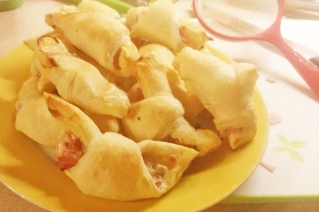 Schinken-Käse-Kipferl