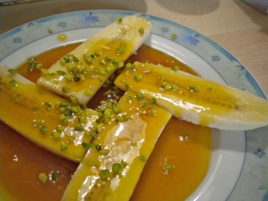 Bananen mit Caramelsoße