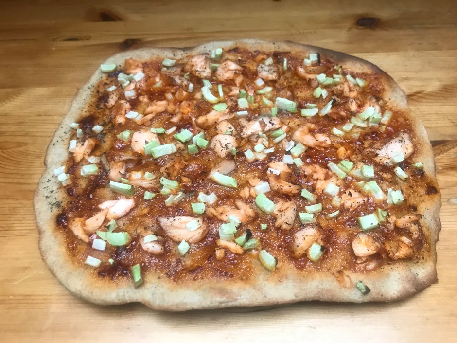 Roggenfladen mit geräuchertem Lachs