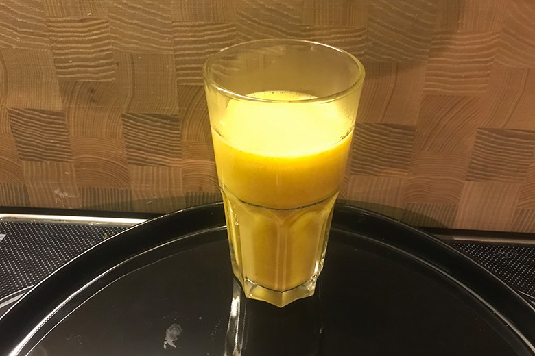 Kürbislatte mit Tonkabohne