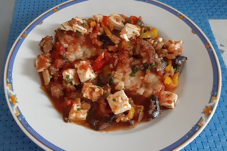 Fischauflauf mediterran