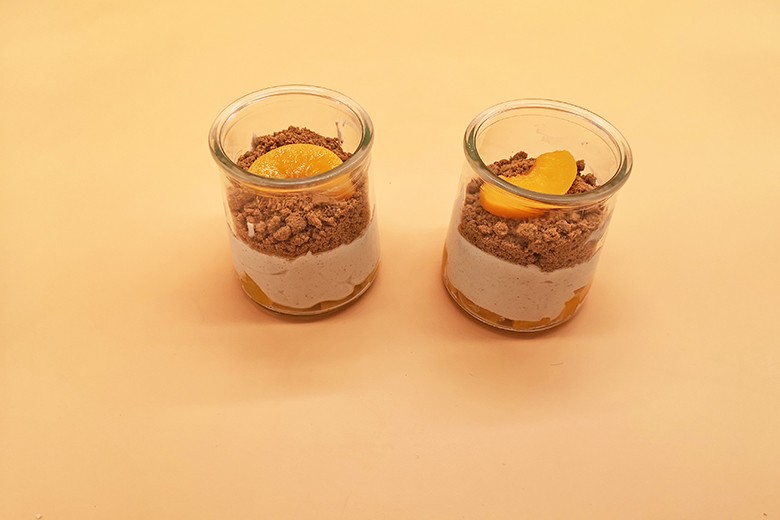 Pfirsich-Spekulatius-Trifle