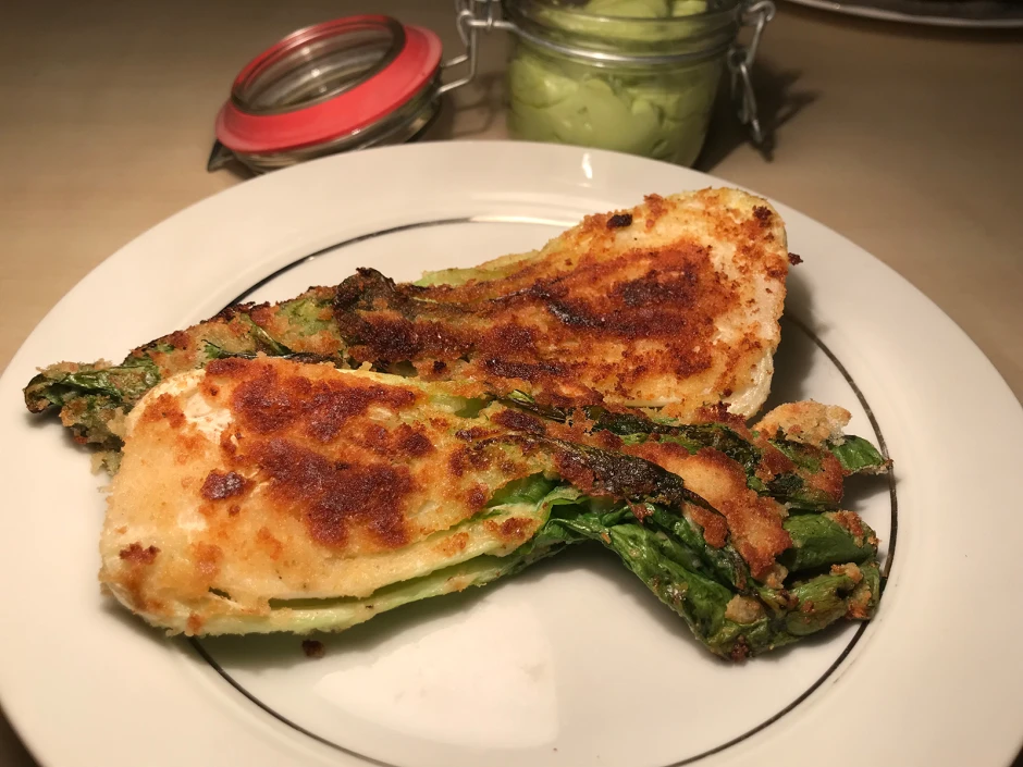 Pak Choi, gebacken