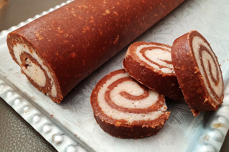 Weihnachts-Kokosrolle
