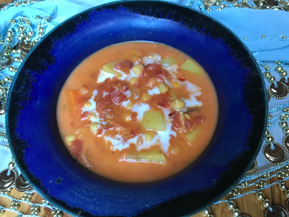 Mildes Kichererbsencurry