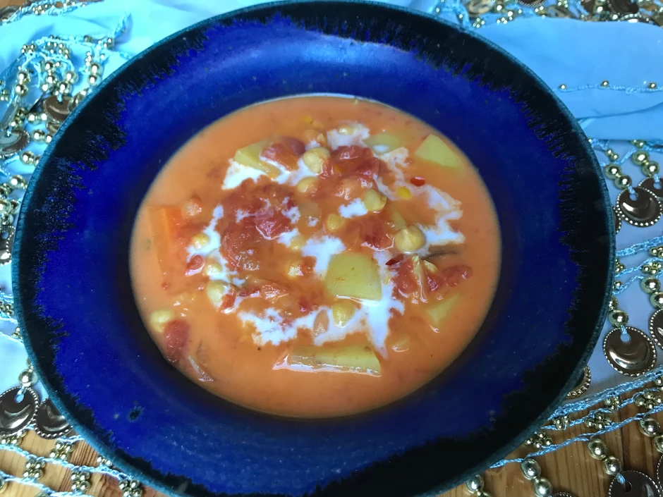 Mildes Kichererbsencurry