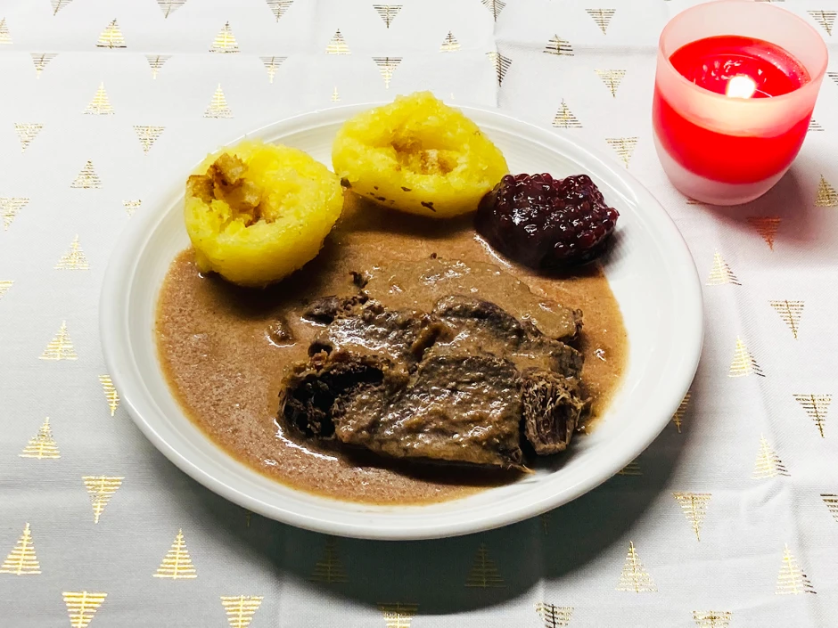 Sauerbraten mit Lebkuchenso&szlig;e