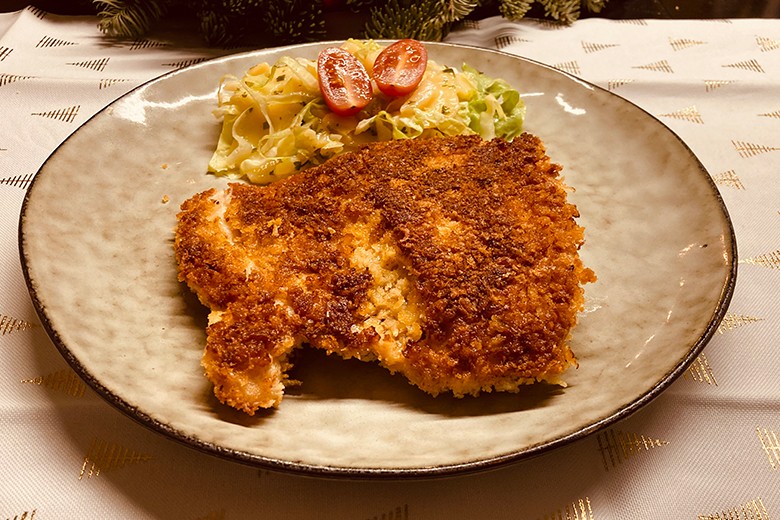 Kabeljau-Loins im Panko-Mantel