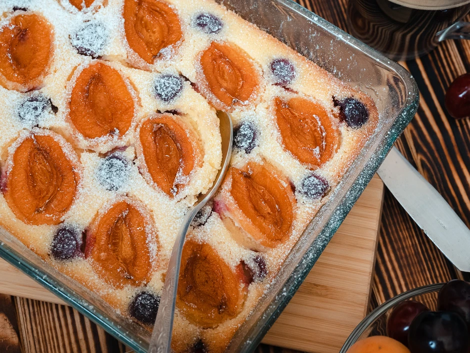 Marillen- und/oder Kirschkuchen