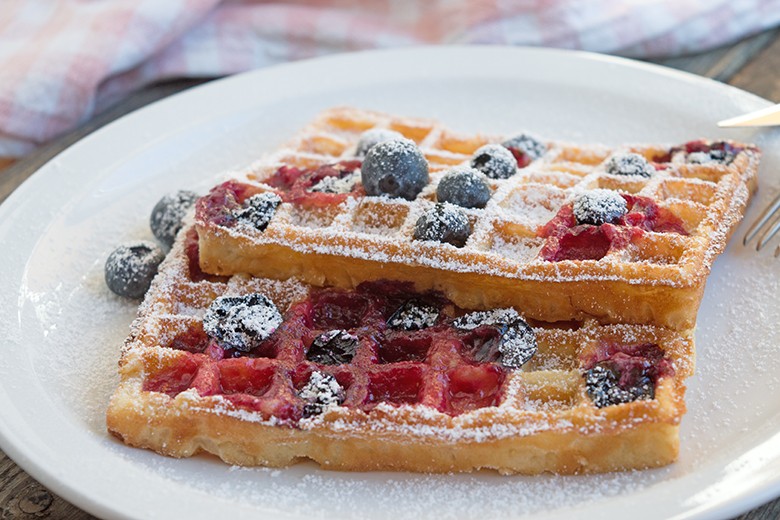 Heidelbeer Waffeln