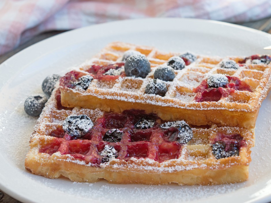 Heidelbeer Waffeln