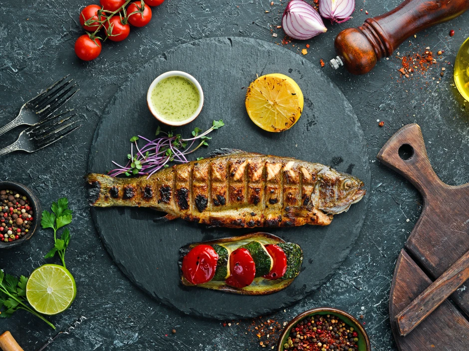 Forelle vom Grill