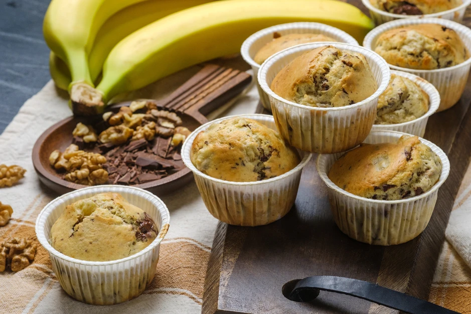 Schoko-Bananen Muffins