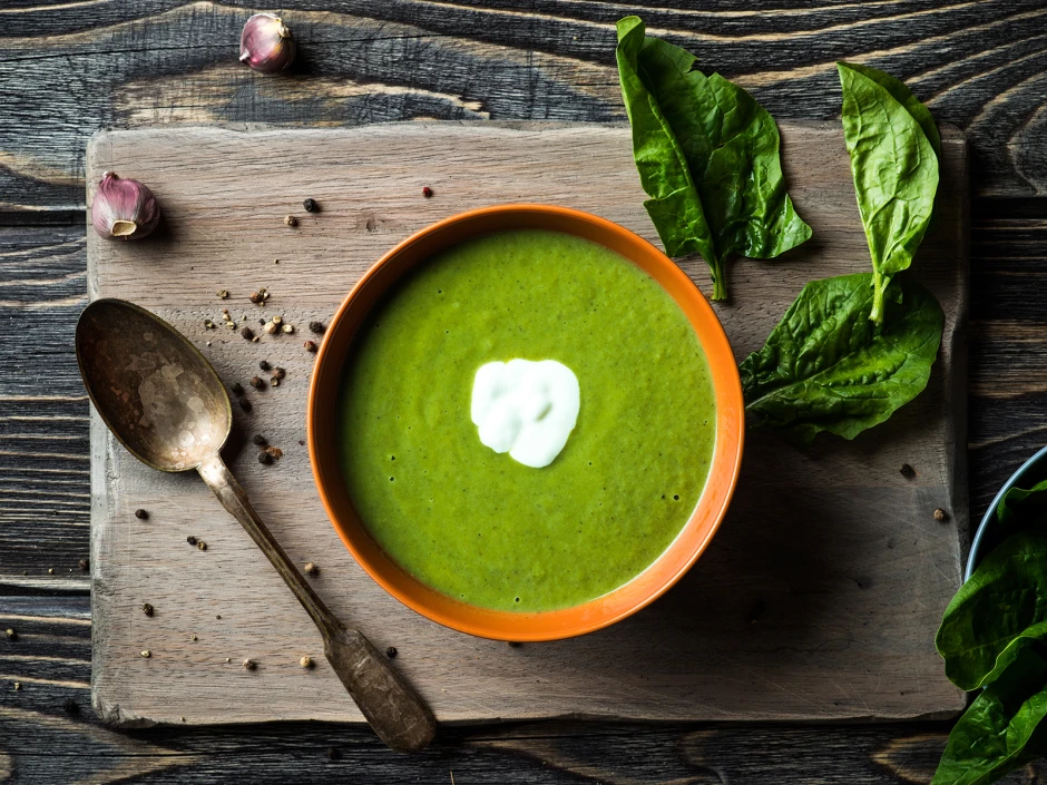 Cremige Spinatsuppe
