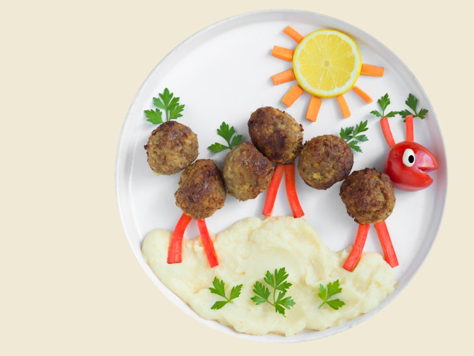 Fleischbällchen Raupe