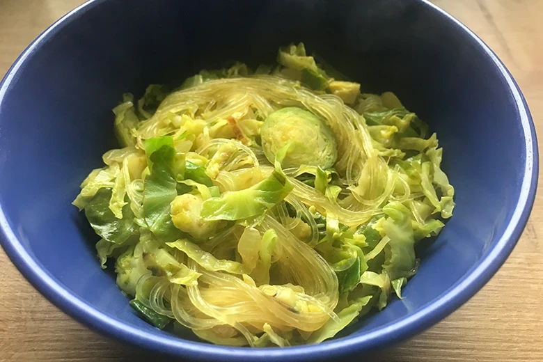 Kohlsprossen aus dem Wok