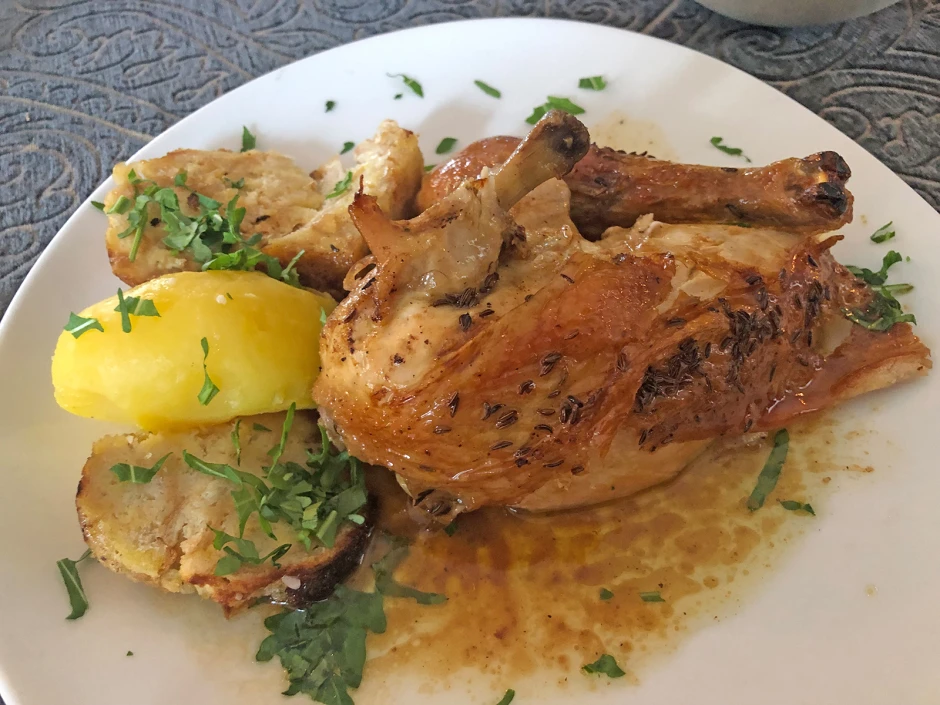 Brathuhn mit Rosmarin