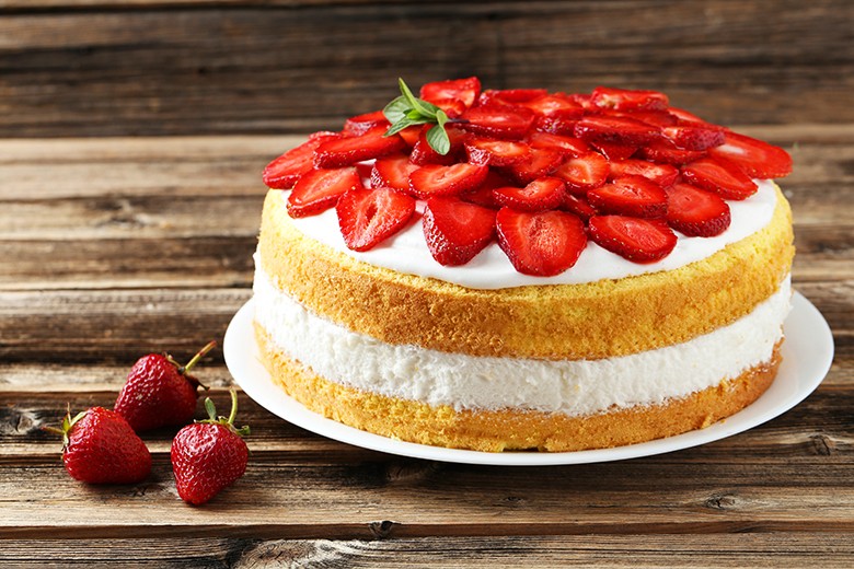 Erdbeer Naked Cake