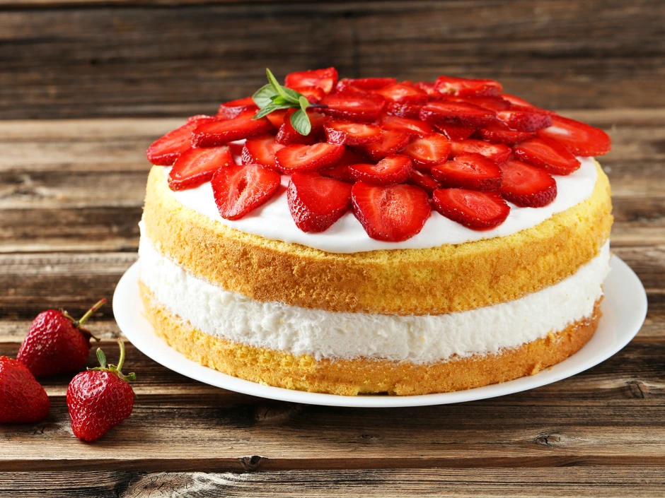 Erdbeer Naked Cake