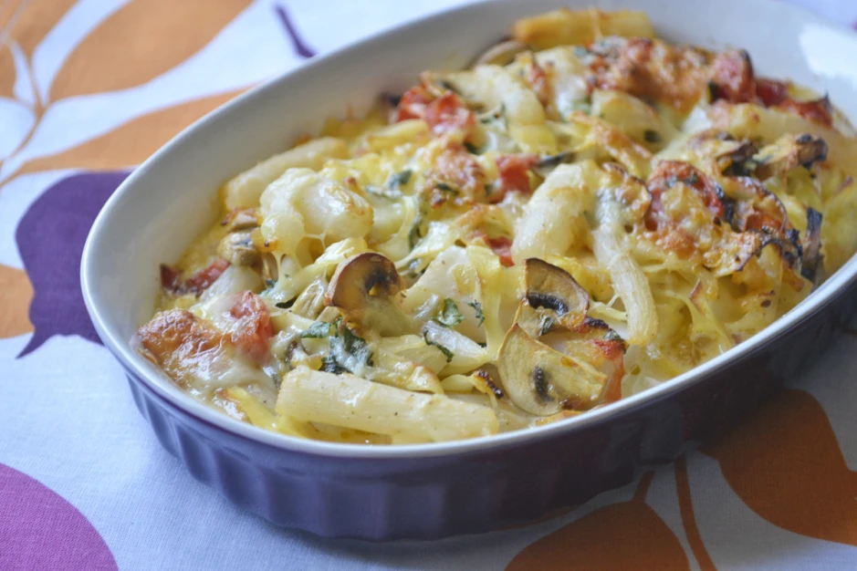 Schwarzwurzel-Nudel-Gratin