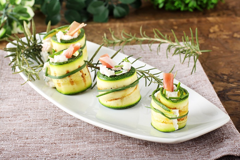 Gefüllte Zucchini