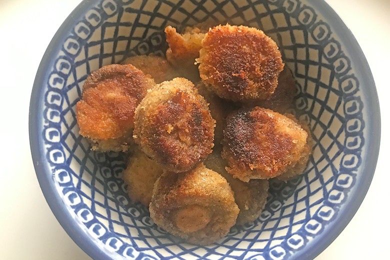 Panierte Champignons