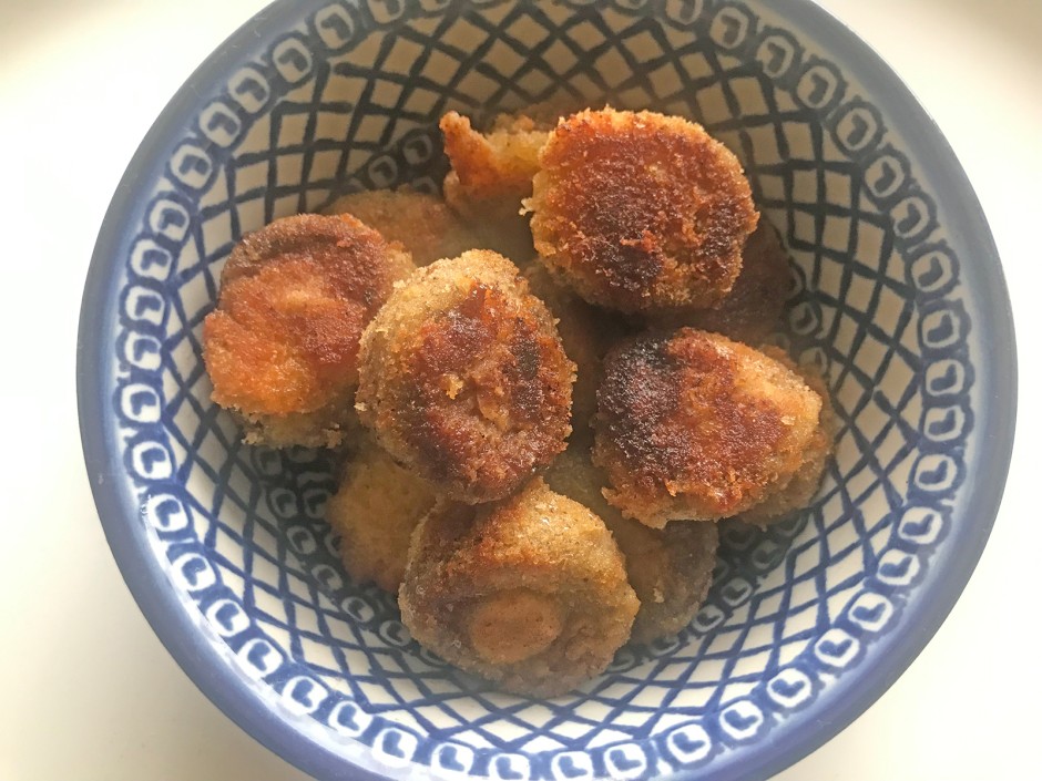 Panierte Champignons