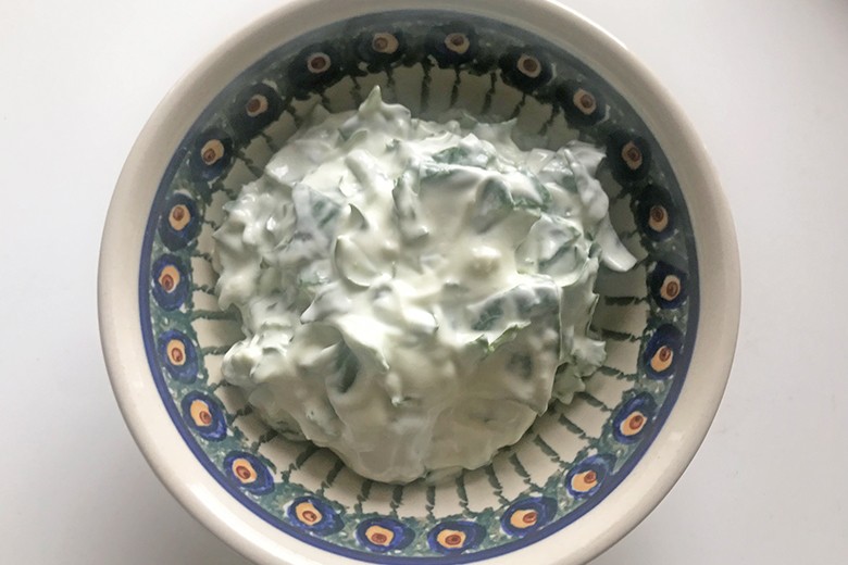 Spinat-Topfen-Salat
